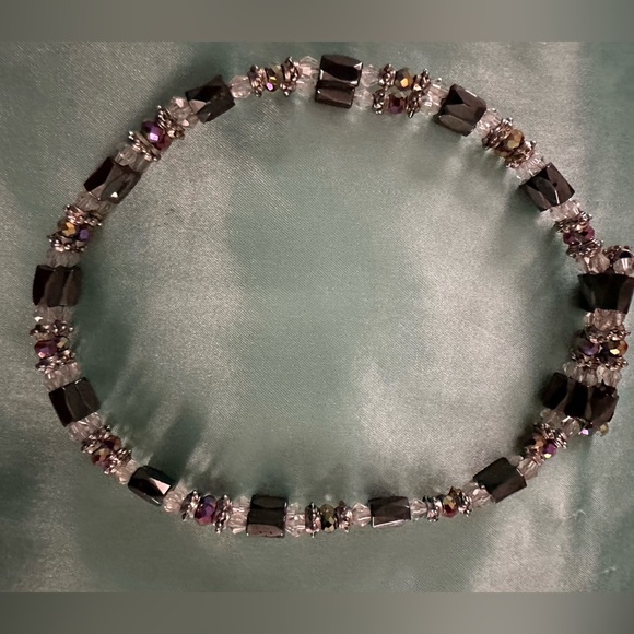 Jewelry - 14 1/2” magnetic crystal jewelry-double row. Wear as bracelet/choker.
